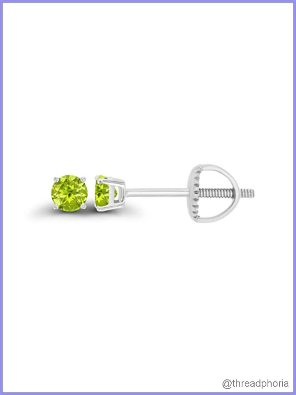 14K Gold Plated 925 Sterling Silver Hypoallergenic 3mm Round Genuine Birthstone